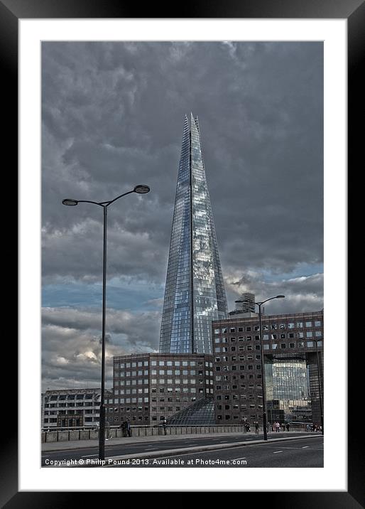 The Shard at London Bridge Framed Mounted Print by Philip Pound