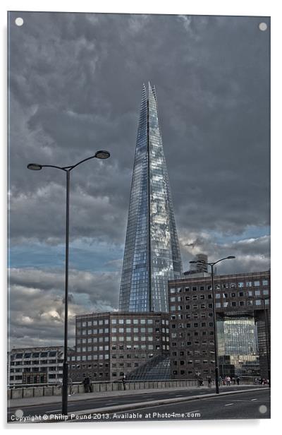 The Shard at London Bridge Acrylic by Philip Pound