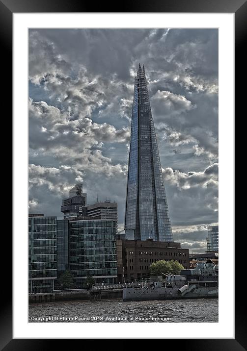 The Shard at London Bridge Framed Mounted Print by Philip Pound