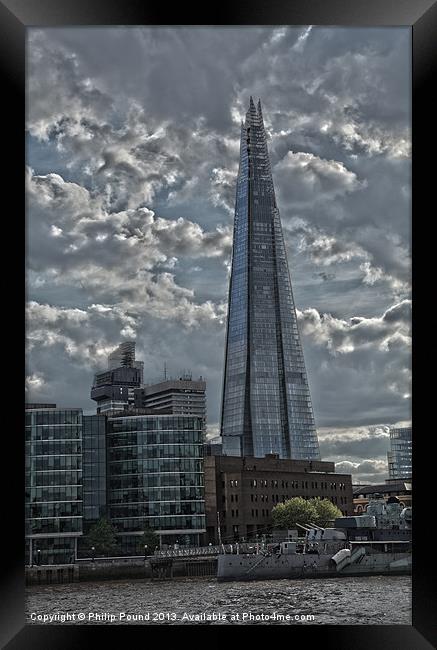 The Shard at London Bridge Framed Print by Philip Pound