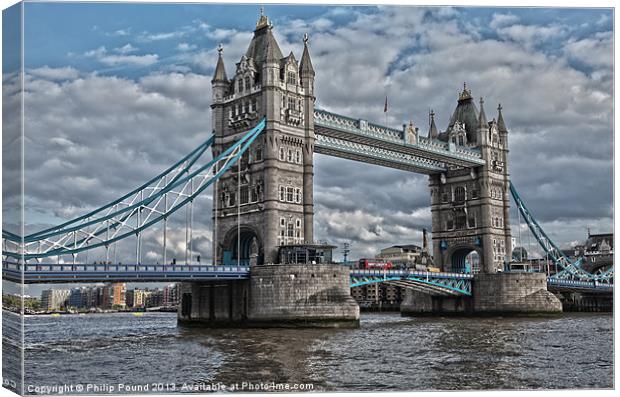 Tower Bridge London Canvas Print by Philip Pound