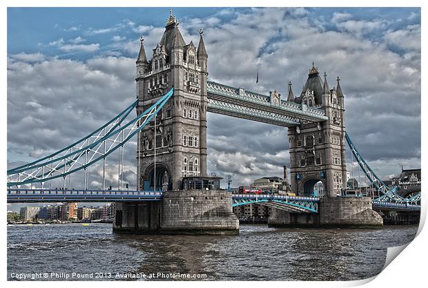 Tower Bridge London Print by Philip Pound
