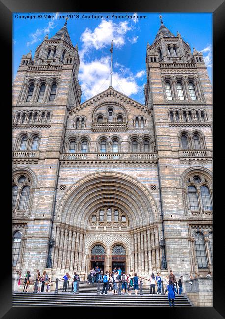 Natural History Museum Framed Print by Thanet Photos