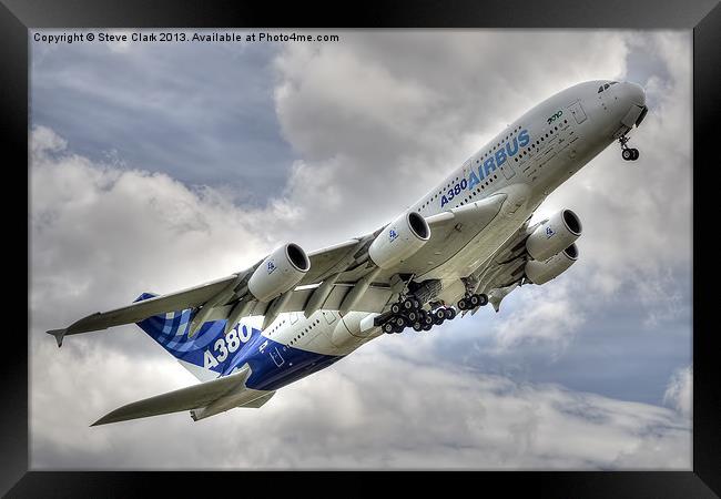 Airbus A380 Framed Print by Steve H Clark