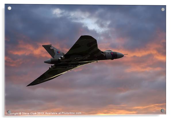 Avro Vulcan Delta Winged Bomber Acrylic by Steve H Clark
