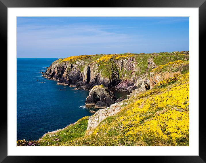 St Nons Bay, Pembrokeshire, Wales, UK Framed Mounted Print by Mark Llewellyn
