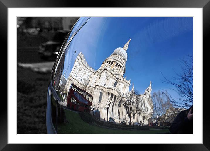 St Pauls Cathedral, City of London, England, United Kingdom Framed Mounted Print by Andy Evans Photos