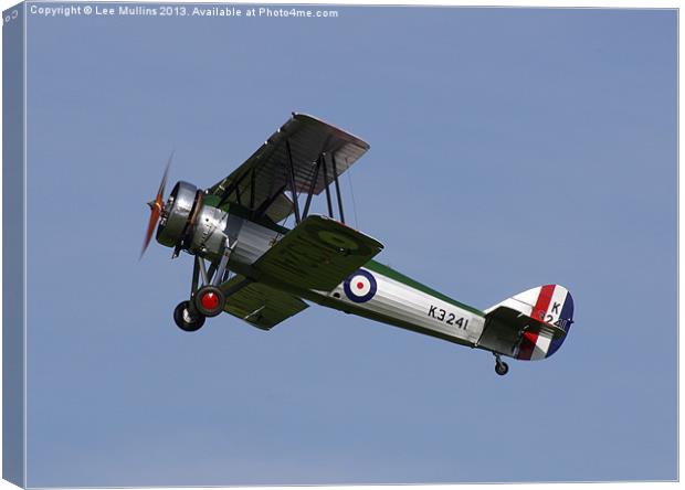 Avro Tutor climbing out Canvas Print by Lee Mullins