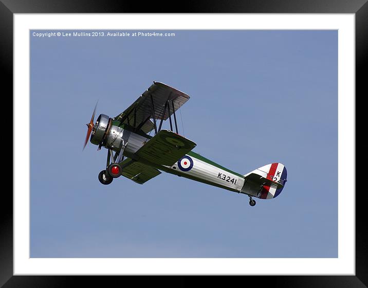 Avro Tutor climbing out Framed Mounted Print by Lee Mullins