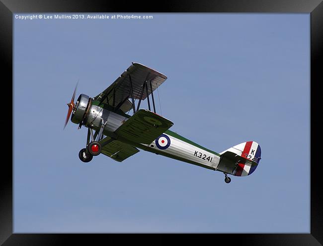 Avro Tutor climbing out Framed Print by Lee Mullins