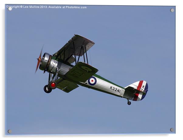 Avro Tutor climbing out Acrylic by Lee Mullins