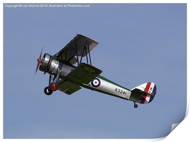 Avro Tutor climbing out Print by Lee Mullins