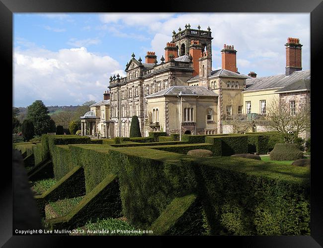 Biddulph Grange and formal gardens Framed Print by Lee Mullins