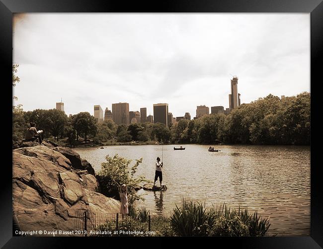 New York view. Framed Print by David Basset