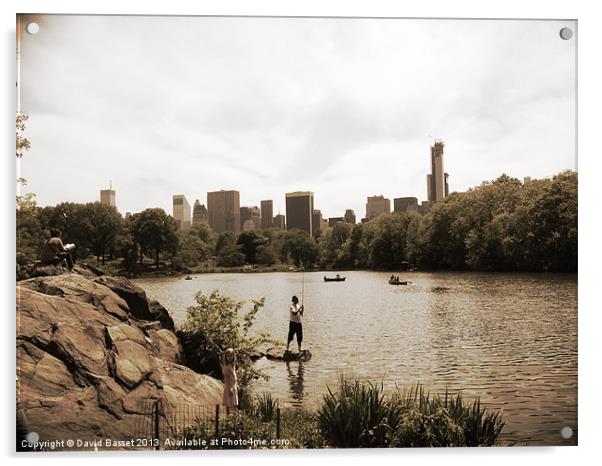 New York view. Acrylic by David Basset