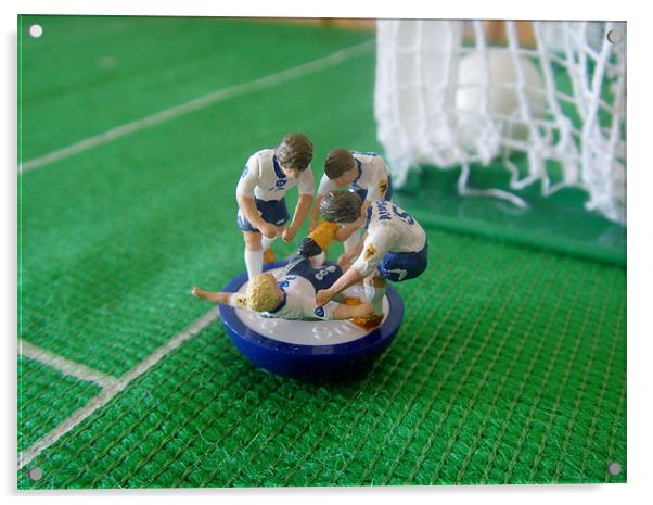 England Euro 96 Acrylic by Terry Lee