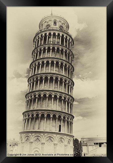 Leaning Tower of Pisa Framed Print by Jim Jones