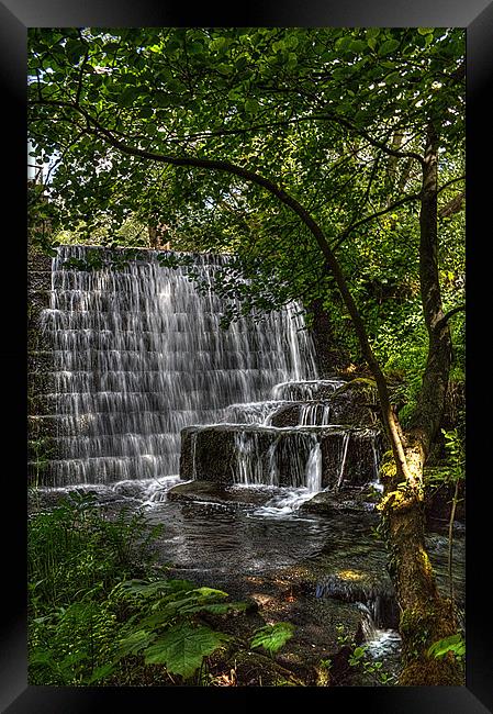Lumsdale Falls Framed Print by Alison Streets