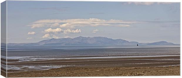 clouds over Arran Canvas Print by jane dickie