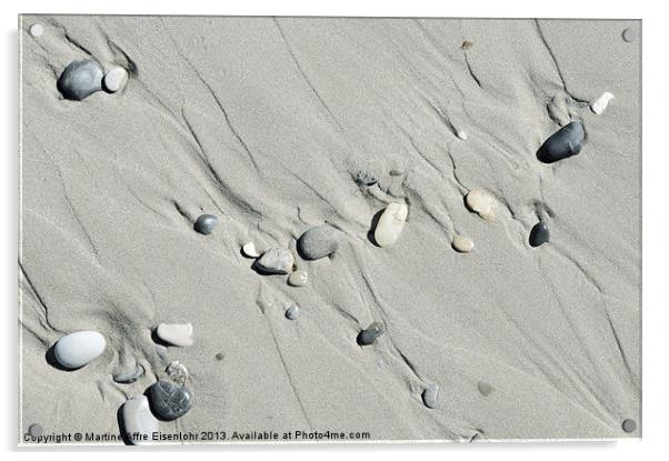 Drawings in the sand Acrylic by Martine Affre Eisenlohr