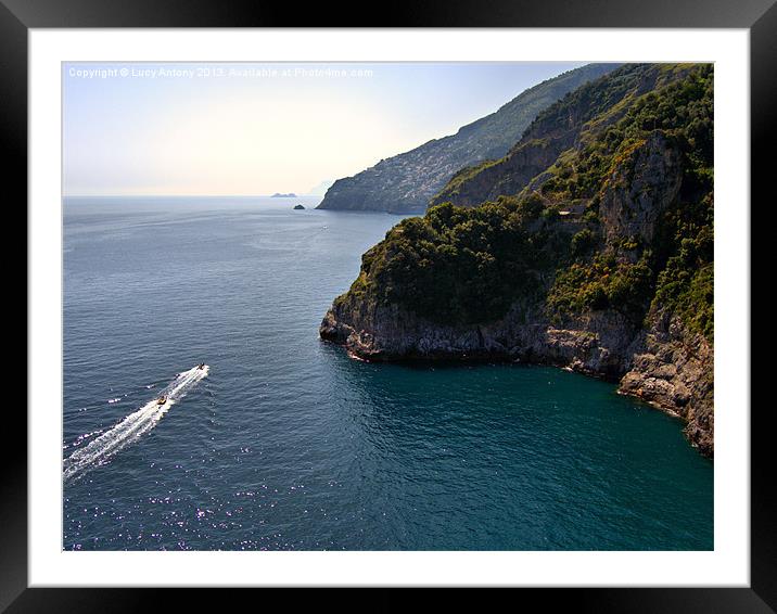 Amalfi Coast, Italy 4 Framed Mounted Print by Lucy Antony