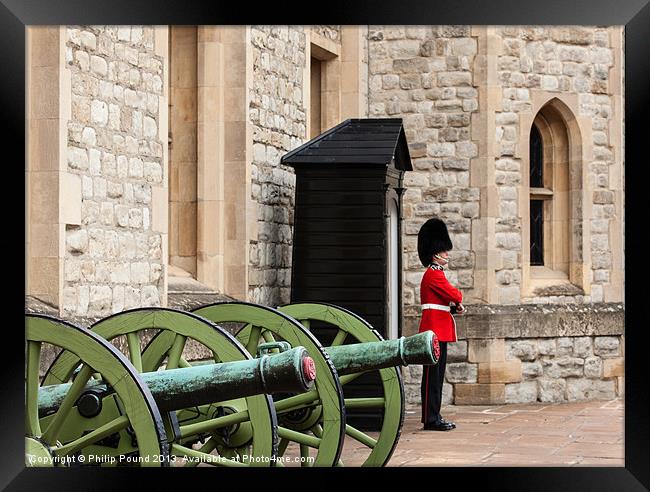 Welsh Guard Tower of London Framed Print by Philip Pound