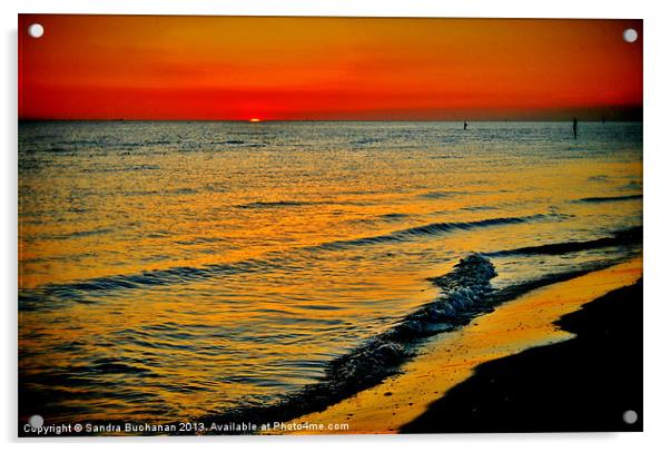 Sunset Acrylic by Sandra Buchanan