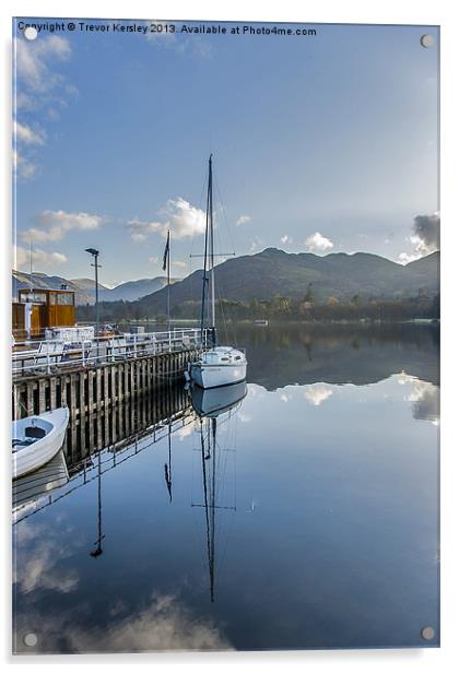 Ullswater Lake District Acrylic by Trevor Kersley RIP