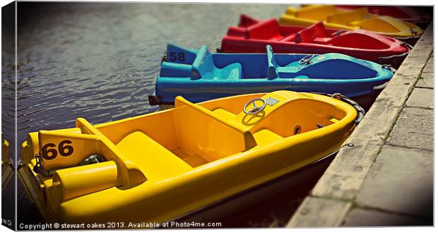 Toy boats 1 Canvas Print by stewart oakes