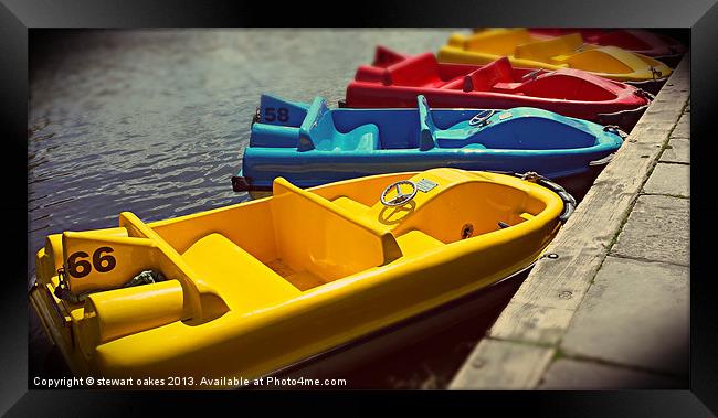Toy boats 1 Framed Print by stewart oakes