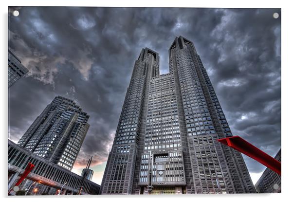 Tokyo - Gotham City Acrylic by Duane Walker