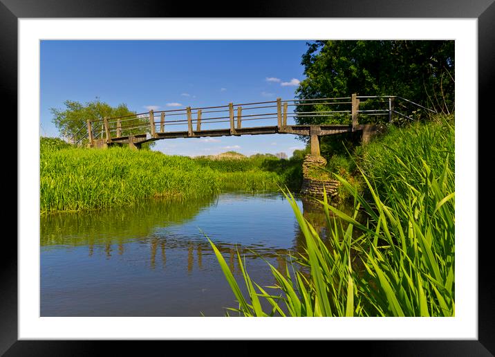 The River Framed Mounted Print by David Pyatt