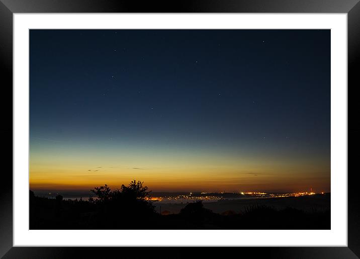 twilight Framed Mounted Print by keith sutton