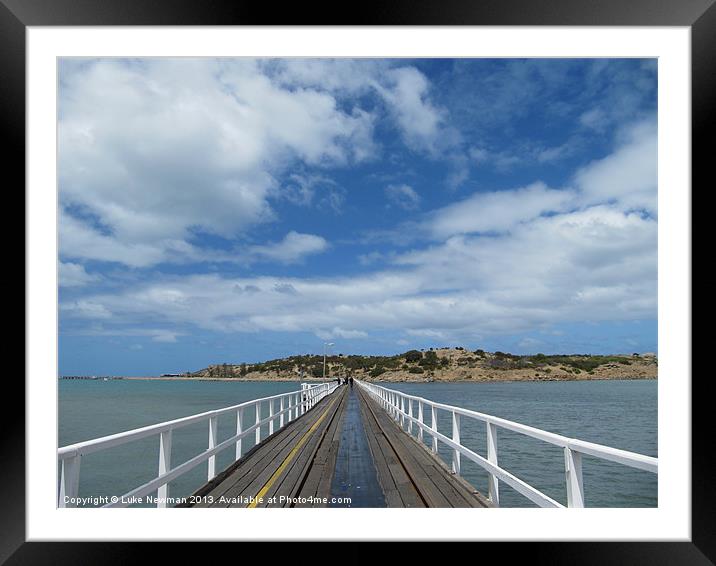 Victor Harbor Causeway Framed Mounted Print by Luke Newman