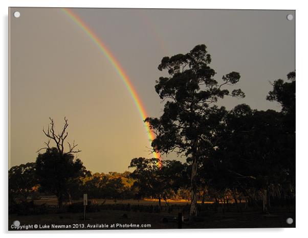 Glorious Farm Rainbow Acrylic by Luke Newman