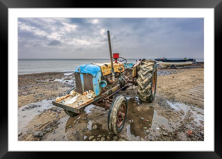 Cromer Tractor Framed Mounted Print by Stephen Mole