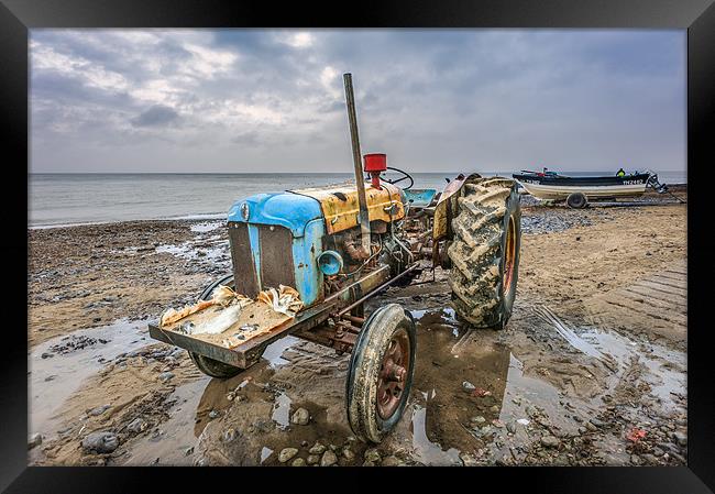 Cromer Tractor Framed Print by Stephen Mole