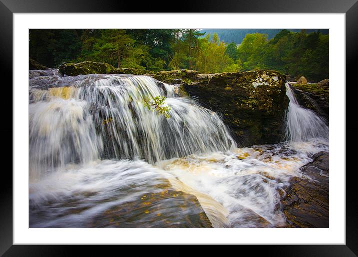 Falls of Dochart, Scotland, UK Framed Mounted Print by Mark Llewellyn