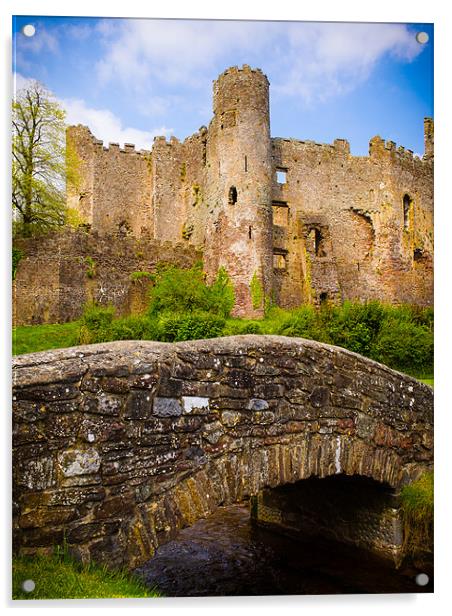 Laugharne Castle, Wales, UK Acrylic by Mark Llewellyn