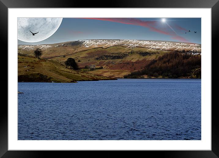 Snow on Thills Framed Mounted Print by Ade Robbins