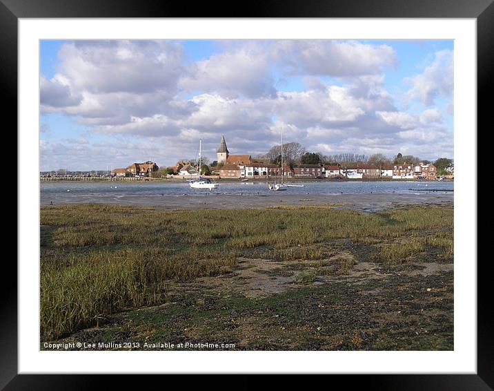 Bosham from Shore Road Framed Mounted Print by Lee Mullins