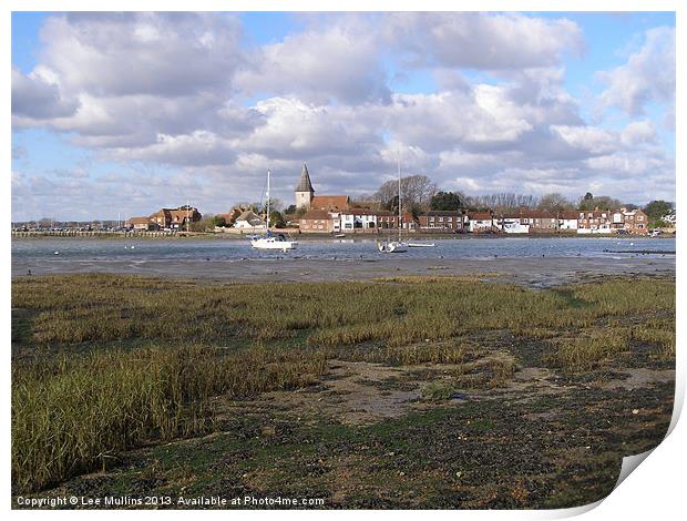 Bosham from Shore Road Print by Lee Mullins