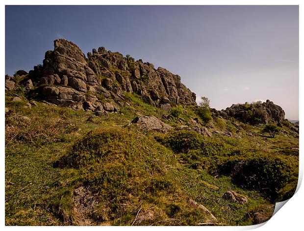Greattor Rocks, Dartmoor National Park Print by Jay Lethbridge