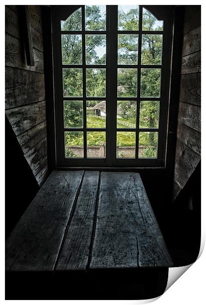 the view from the attic window Print by Jo Beerens
