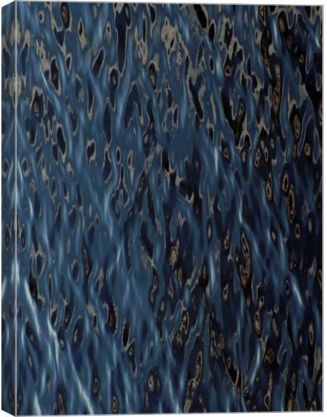 Blue Water Ripples Canvas Print by Liam Spence