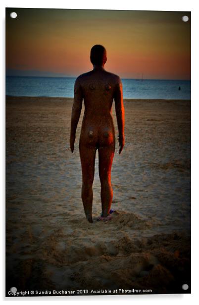 Iron Man At Sunset 2 Acrylic by Sandra Buchanan