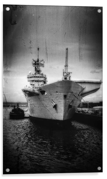 HMS Invincible Acrylic by holly lyndon