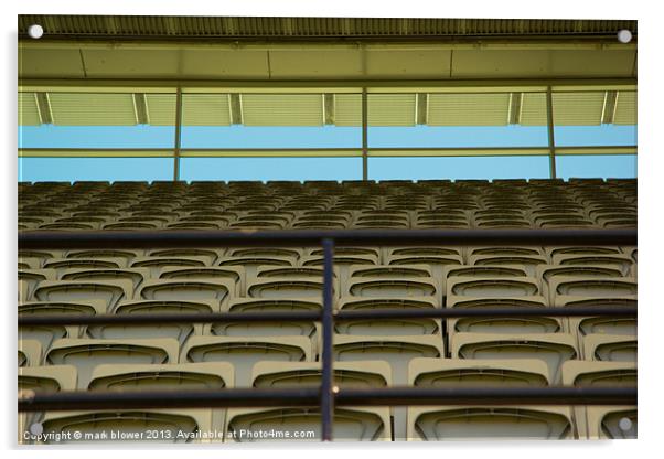 Melbourne Cricket Club Seating Acrylic by mark blower