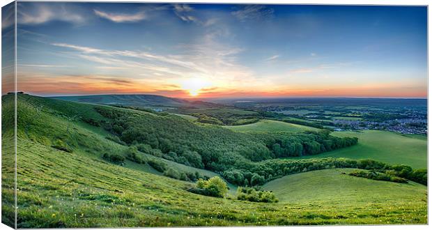 Butts Brow Sunset Canvas Print by Phil Clements