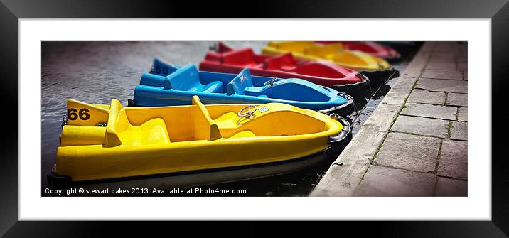 Toy boats 3 Framed Mounted Print by stewart oakes